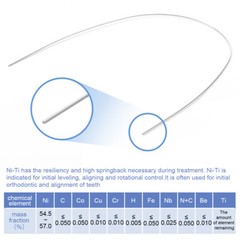 AZDENT Dental Orthodontic Super Elastic Niti Rectangular Arch Wires Ovoid Form