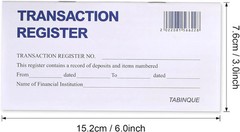 24 PCS Check Registers for Personal Checkbook, Easy to Read Checkbook Register