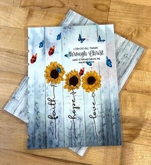 Faith Hope Love Sunflower Butterflies Cover Set 4 use w TUL/Arc (8disc) Planner-