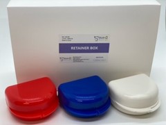 Dental Retainer and Mouthguard Storage Case Assorted Colors 24pcs/pk