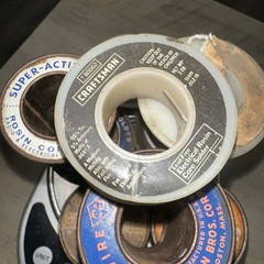 Lot of Solder Spools Over 3 Pounds! Various Sizes 10 Rolls Used