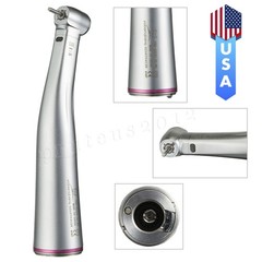 NSK Ti-MAX X95L Style Dental 1:5 LED Fiber Optic Contra Angle Handpiece Red Ring