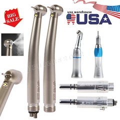 NSK Style Dental Pana Max LED High low Speed Handpiece Air Turbine kit 2/4 Hole