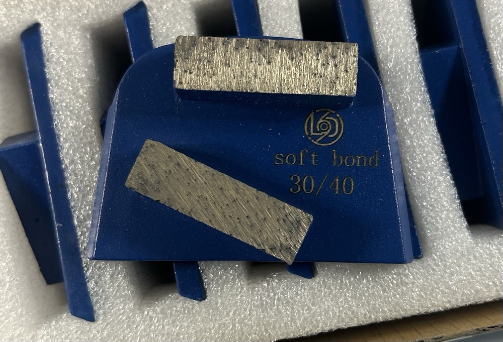 Lavina Style Diamond Grinding Shoes 30/40 Grit Soft Bond Concrete 9pc Set NEW