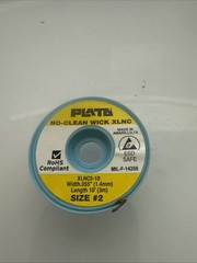 Plato No-Clean Desoldering Braid #2 MIL-F-14256 Width 1.4mm Length 10′ (3m)