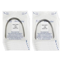 100Pcs Dental Orthodontic Arch Wire Super Elastic NiTi Round Ovoid Form 012-020