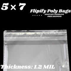 5×7 Clear Resealable Poly Plastic OPP Bags Self Adhesive Seal Cello Package Gift