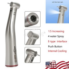 AbDent 1:5 Optic LED Contra Angle Increasing Handpiece Fit NSK Electric Motor