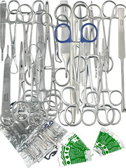 PREMIUM GERMAN 82 PCS GENERAL SURGERY SPAY PACK SURGICAL DENTAL INSTRUMENTS KIT