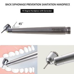 45 Degree LED E-generator Dental High Speed Handpiece Push 2 Hole for NSK AC2