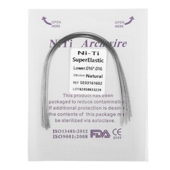 10pcs Dental Orthodontic Arch Wire Super Niti Rectangular Nature Natural Form ns
