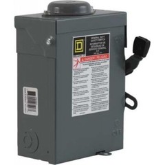 Square D DU221RB 30 Amp Disconnect 2 Poles General Duty Safety Switch