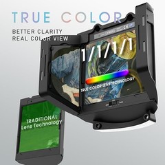 Large View True Color Auto Darkening Welding Helmet, Panoramic View Welder Mask