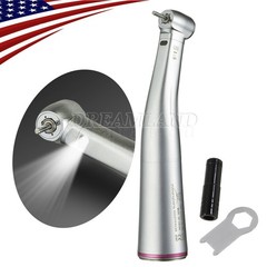 NSK Style Dental 1:5 Increasing Handpiece Fiber Optic LED Contra Angle Red Ring