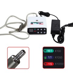 LED Electric Brushless Micro Motor/1:5 Fiber Optic Increase Contra Angle SANDENT