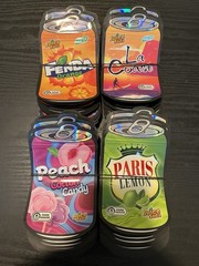 200pc Mixed 3.5g Mylar Bags Die Cut 4 Different Flavor Premade Designs