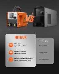 HITBOX 160A Portable MMA Lift TIG 2 IN 1 Welding Machine IGBT Inverter Welder