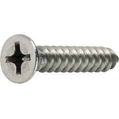 #6 Phillips Flat Head Self Tapping Sheet Metal Screws Stainless Steel All Sizes