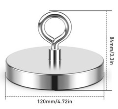Large Fishing Magnets strong Neodymium super Rare Earth Magnet hooks 150-1600Lbs