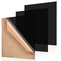 Frddiud 3 Pcs Black Transparent Acrylic Sheets, 12 x 12 x
