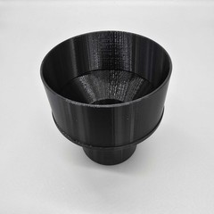 4 Inch To 2-1/2 Inch Dust Collection Reducer Adapter , 4in To 2.5in