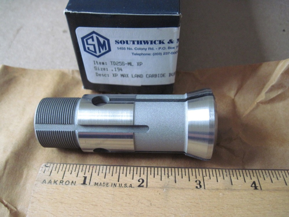 Southwick & Meister TD25-S-ML XP Max Land Carbide Guide Bushing, Size .194″