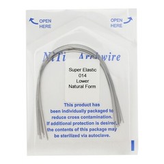 100pc Dental Orthodontic Arch Wires Niti Rectangular Round Natural 1622 012 016