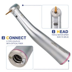 NSK Style Dental 1:5 LED Fiber Optic Contra Angle Internal Water Mini Head