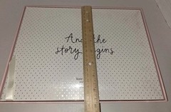 Kate Spade Wedding Guest Book Bridal Lined Pages Note Cards Envelopes Seals