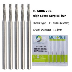 Wave Dental Surgical Bur Long 557L 702L 701 558 556 Carbide Burr 25mm High Speed