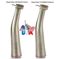 Dental LED 1:5 Contra Angle Fiber Optic Handpiece Mini / Standard Head 2 Colors