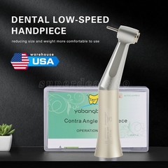 1-5 PCS Dental Low Speed Handpiece Push Contra Angle fit FG Burs 1.6mm E-type