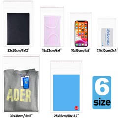Clear Resealable Poly Bags Self Adhesive Seal Plastic OPP Cellophane Transparent