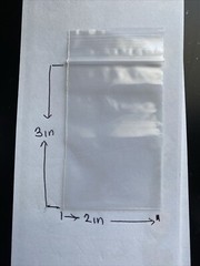 100 Clear Small Zip Seal Top lock 3″x 2″ Plastic Bags jewelry bags, etc