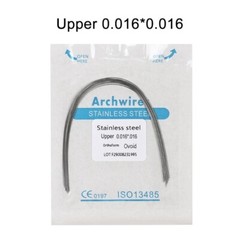 100pc Dental Orthodontic Arch Wire Stainless Steel Round Rectangular Ovoid-IN US