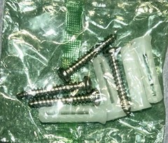 3 ++ Pounds Of Stainless Steel Screws and Plastic Wall Anchors