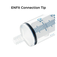 35cc ENFIT Tip Syringe Silicone O ring Reusable Smooth Glide Plunger