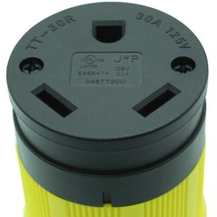 30 Amp to 110 Volt RV Charging Adapter Cord 24 Inch 2FT, NEMA 5-15P to TT-30R