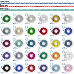 Elastic Power Chain Dental Orthodontic Rubber Braces Bands Short/Long 15′ Spool