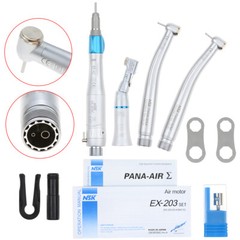Dental PANA MAX High Speed Push Button Handpieces NSK Type+Low Speed EX203C 2/4H