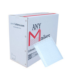AirnDefense 2000 #000 4X8″ White Shipping Poly Bubble Mailers Padded Envelope