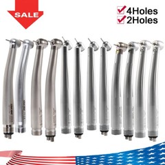 Dental (LED E-generator) High Speed Handpiece Push Button 2Holes/4Holes Surgical