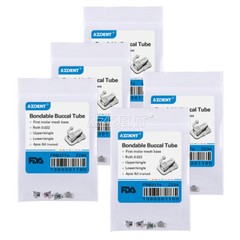 AZDENT Dental Orthodontic Bondable Buccal Tubes MBT/Roth 022 1st Molar Non-Conv
