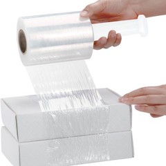 5”x1000′ Hand Stretch Wrap Plastic Shrink Film 12 Rolls + Free 1 Plastic Handle