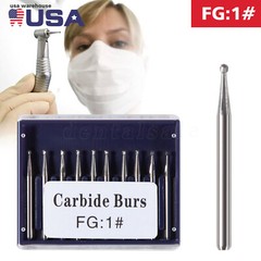 10-100Pcs Dental Carbide Burs for High Speed Handpiece Round Cone Bur Diamond FG