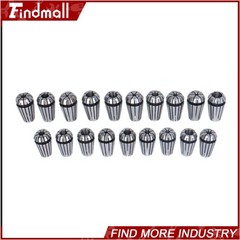 Findmall 19pcs ER16 Collet Set Complete Sizes including all 16th 32nds & 64th