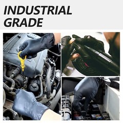 GP Craft Black Nitrile Gloves 5Mil Latex-Free Disposable Food Safe (1000, Case)