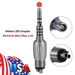 Dental LED Quick Coupler 4 Hole for KAV MULTIFlex LUX Fiber Optic Handpiece dk