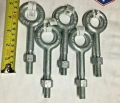 5 pc 1/2″ x 3-1/4″ Forged Eye Bolt w/Nut load 2,200 lbs
