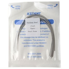 AZDENT Dental Orthodontic Stainless Steel Arch Wire Rectangular 10pcs/pack